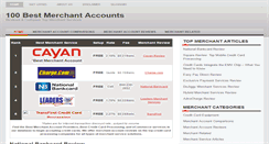 Desktop Screenshot of 100bestmerchantaccounts.com